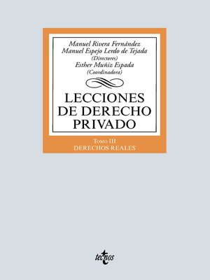 cover image of Lecciones de Derecho Privado, Tomo III